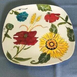 Tabletop Gallery “Fragrant Blossoms” Square Plate